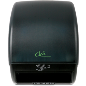 Cleá “New Style” Electronic Hand Towel Dispenser, Black