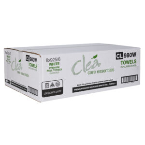 Premium Recycled White Hand Towel, 8″x925′, 6/cs - Image 6
