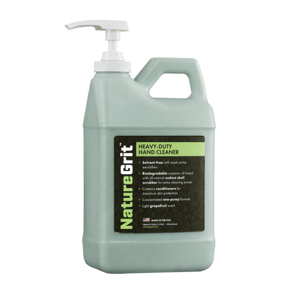 NatureGrit Heavy-Duty Hand Cleaner Half-Gallon Pump Top